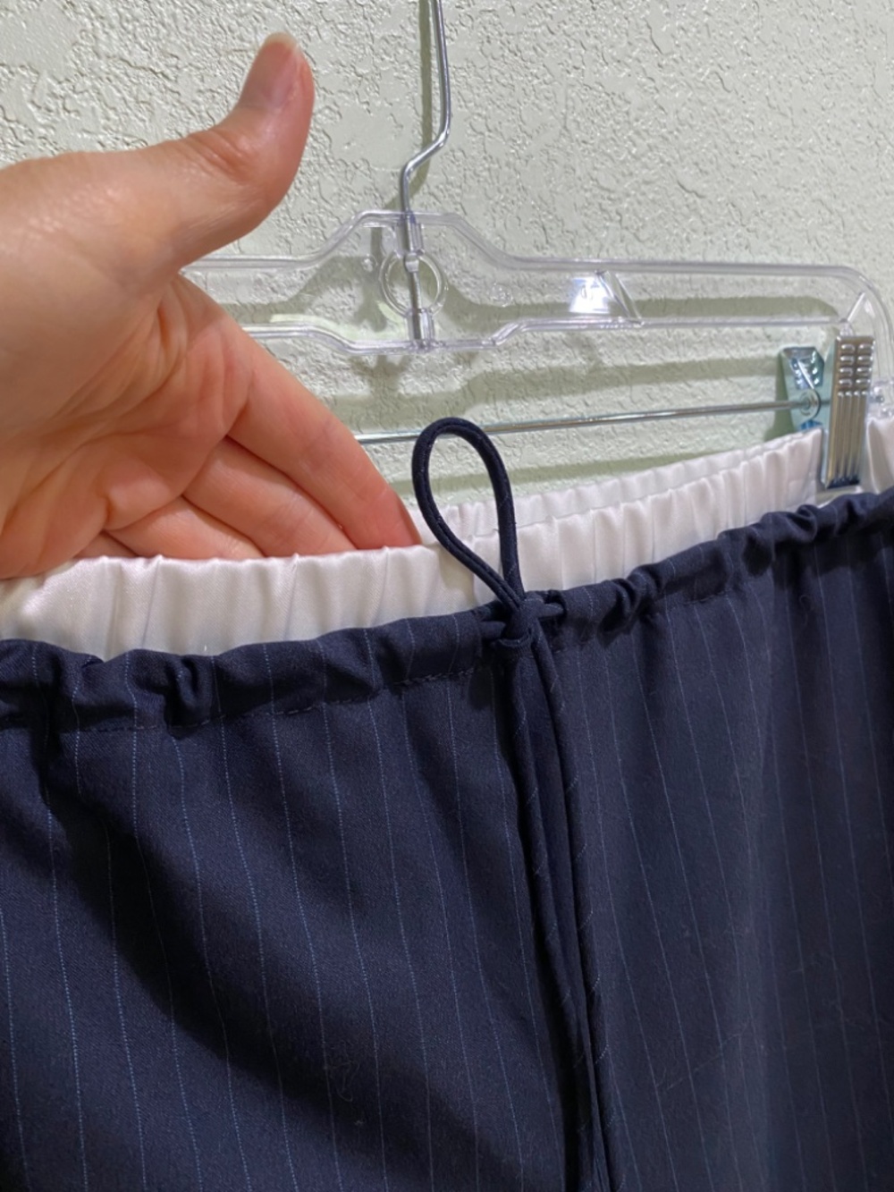 Zara Combo Pinstripe Boxer Pants - Picture 6 of 8